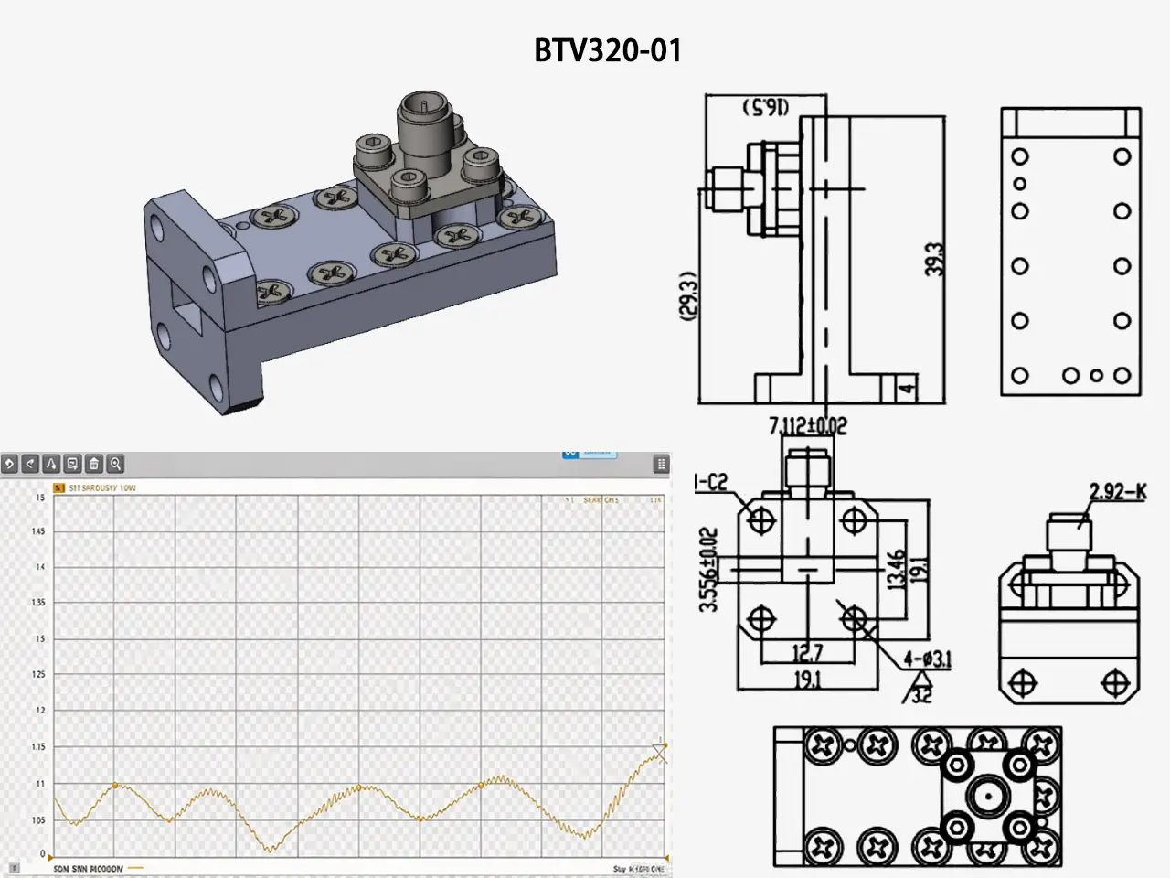 Right-Angle Waveguide-to-Coaxial Adapter
